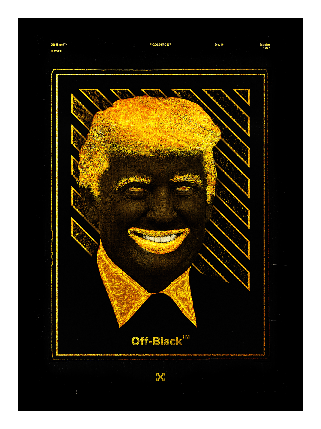 Off-Black™ x D8NGEROUS™ - "GOLDFACE" Print