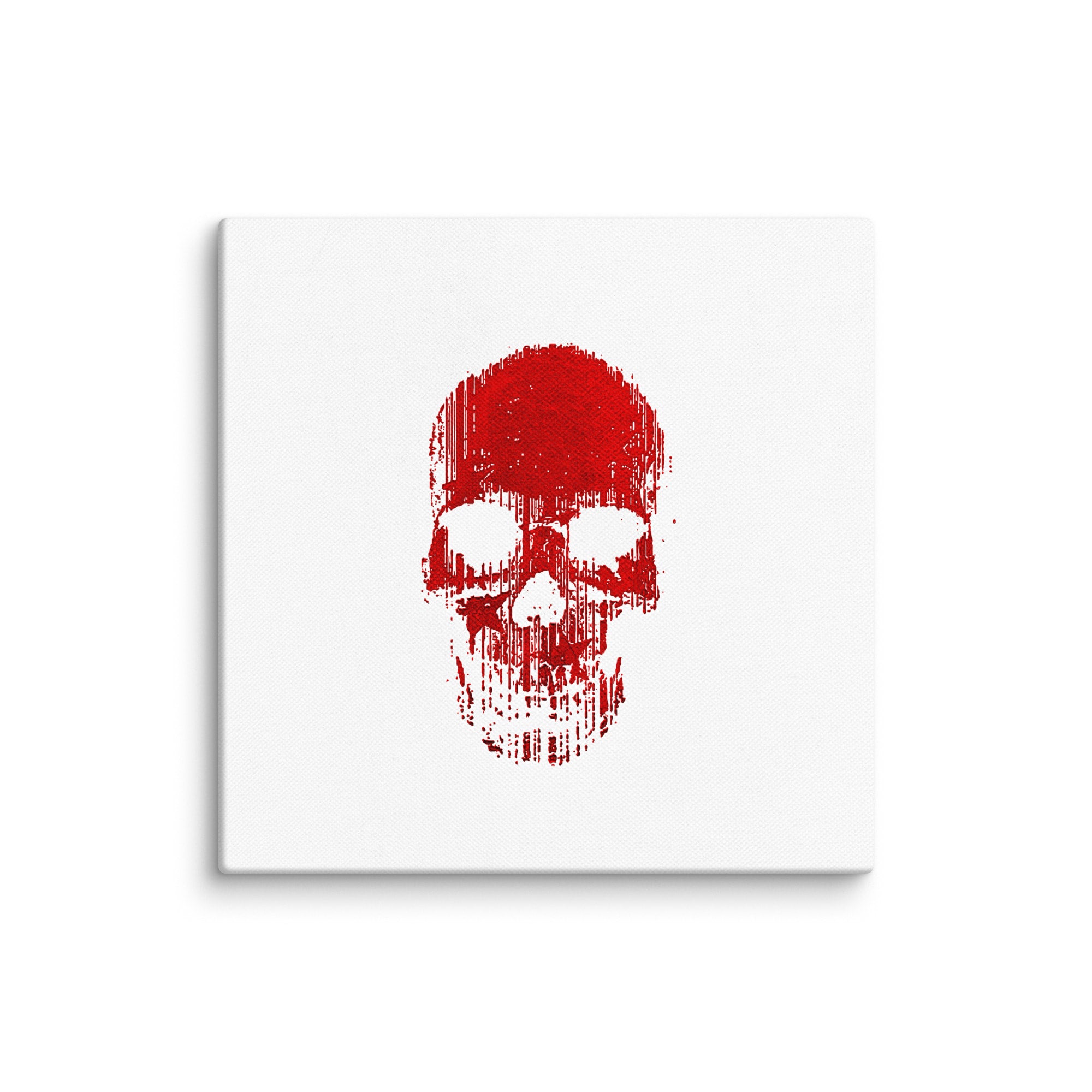 OK Skull, Red on White, No. 1