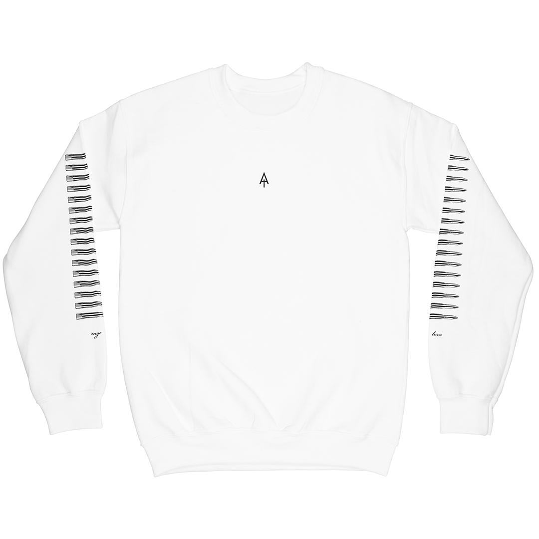 X1 Classic White Crewneck