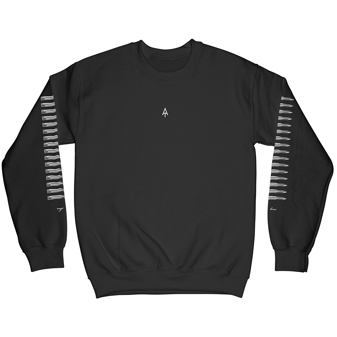 X1 Classic Black Crewneck